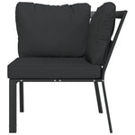 Elegant Steel Garden Chair with Grey Cushions: A Stylish Seating Solution