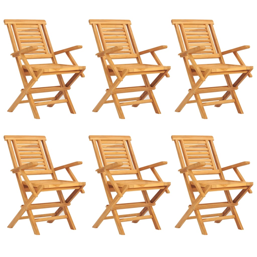 Sylvan Supper: 7-Piece Solid Teak Wood Garden Dining Set