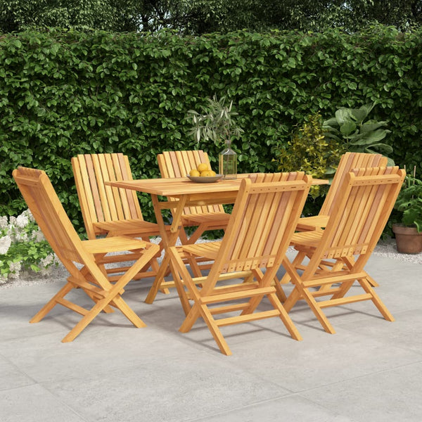  Elegant : 7-Piece Solid Teak Wood Garden Dining Set