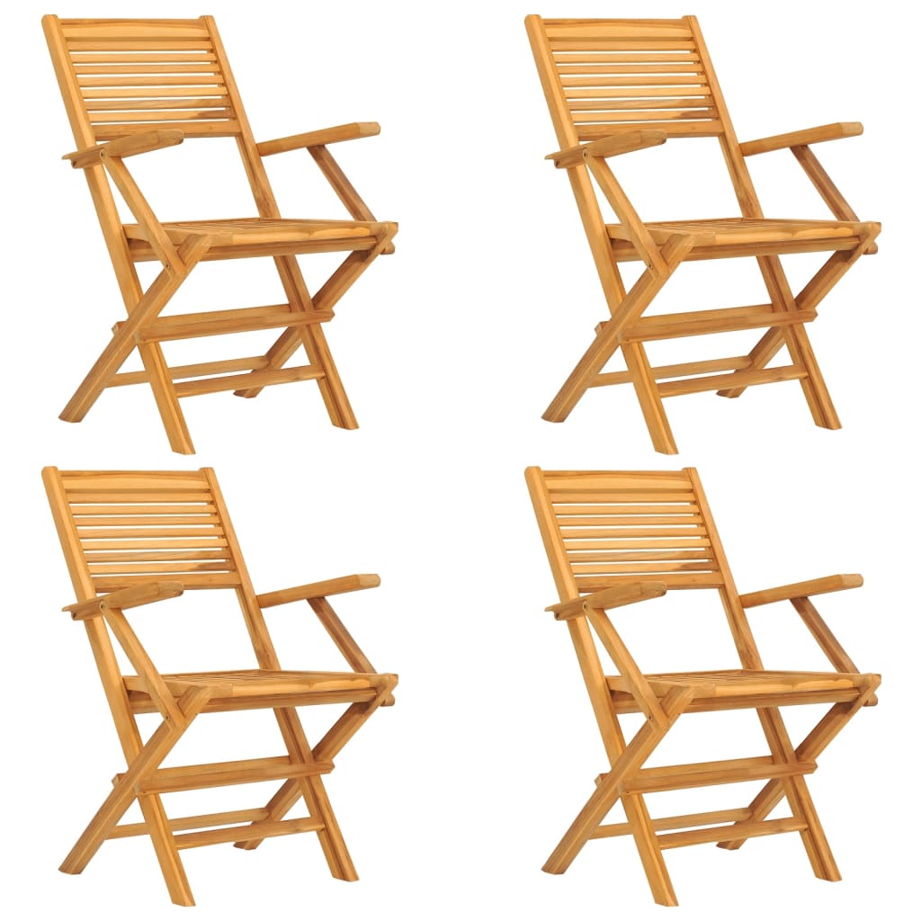 Teak Wood: 5-Piece Solid Wood Garden Dining Oasis
