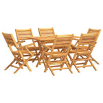 Teak Panorama: 7-Piece Garden Dining Set