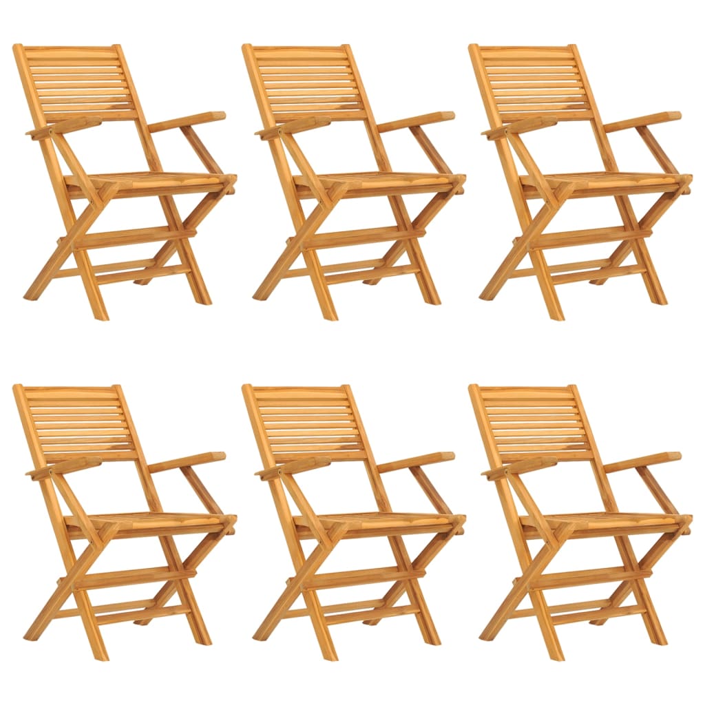 Teak Panorama: 7-Piece Garden Dining Set