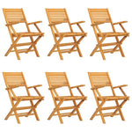 Teak Panorama: 7-Piece Garden Dining Set