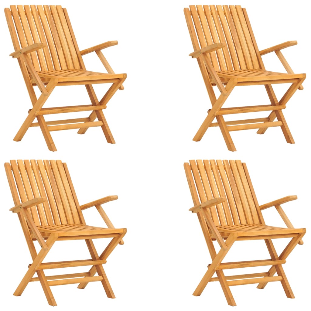 Teakwood Tapestry: 5-Piece Garden Dining Set