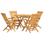 Teak Tuscany: 5-Piece Solid Wood Garden Dining Set