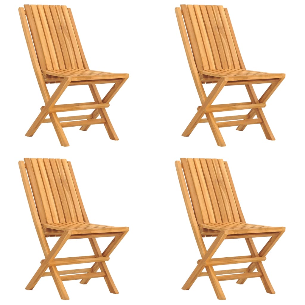 Teak Tranquility Table: 5-Piece Garden Dining Set