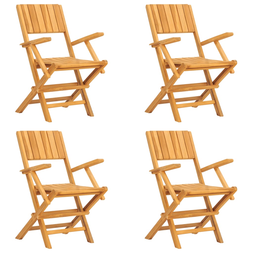 Teak Wood: 5-Piece Garden Dining Set
