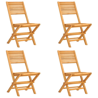 Teak Twilight: 5-Piece Garden Dining Set