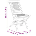 Quad Teak Folding Garden Chairs