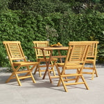 Quad Teak Folding Garden Chairs