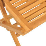 6-Pcs Teak Wood Folding Garden Chair Set