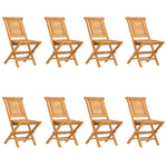 8-Piece Teak Folding Garden Chair Set