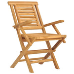 8-Piece Teak Wood Folding Garden Chairs