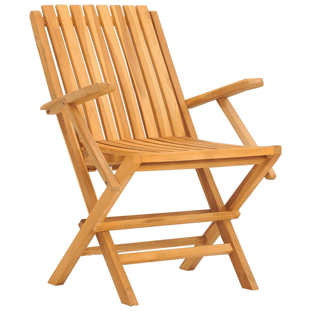 6-Piece Teak Wood Folding Garden Chairs - 61×67×90cm