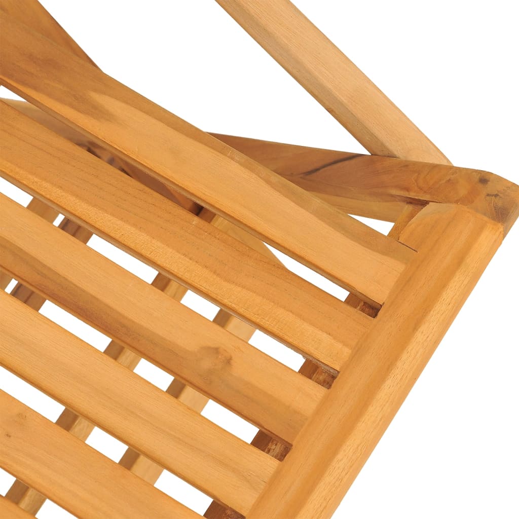 6-Piece Teak Wood Folding Garden Chairs - 61×67×90cm