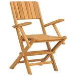 4-Piece Teak Wood Foldable Garden Chair Set