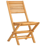 4-Piece Teak Wood Folding Garden Chairs