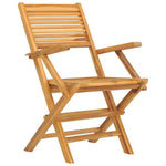 4-Piece Teak Wood Folding Garden Chair Set