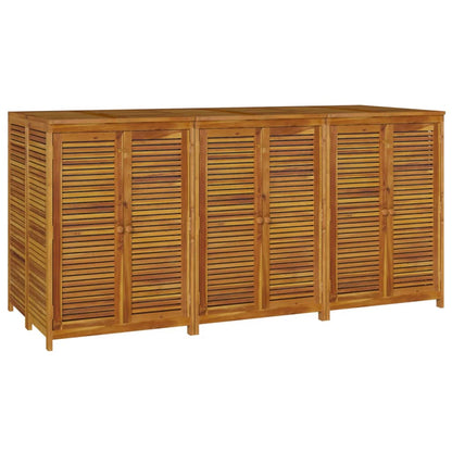 Expansive Solid Acacia Wood Garden Storage Box