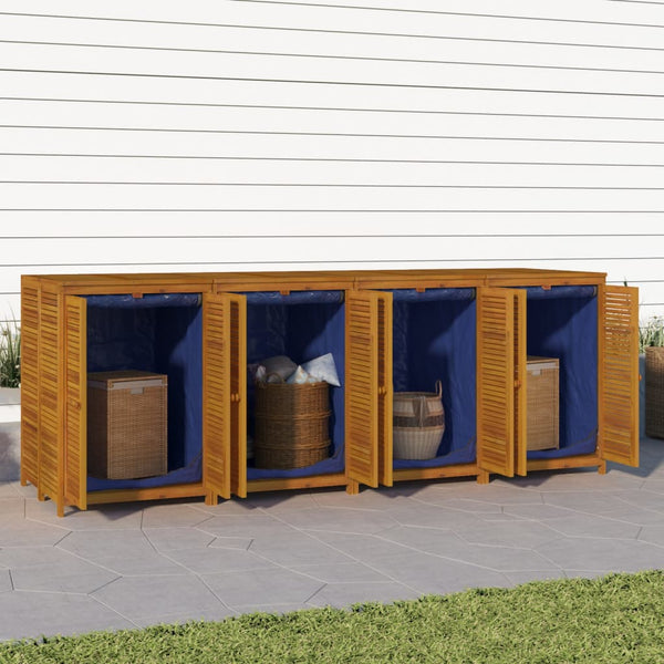  Durable Acacia Wood Garden Storage Box