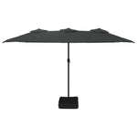 Dual Elegance: Anthracite Double-Head Parasol for Stylish Shade