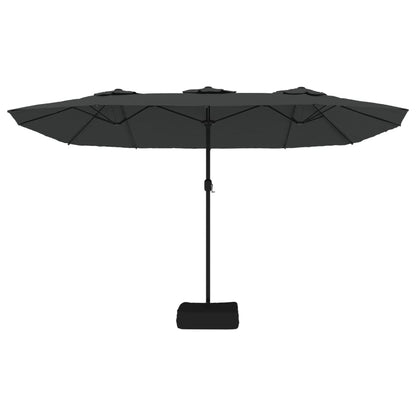 Dual Elegance: Anthracite Double-Head Parasol for Stylish Shade