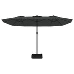 Dual Elegance: Anthracite Double-Head Parasol for Stylish Shade