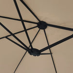 Twice the Comfort: Taupe Double-Head Parasol for Ultimate Shade