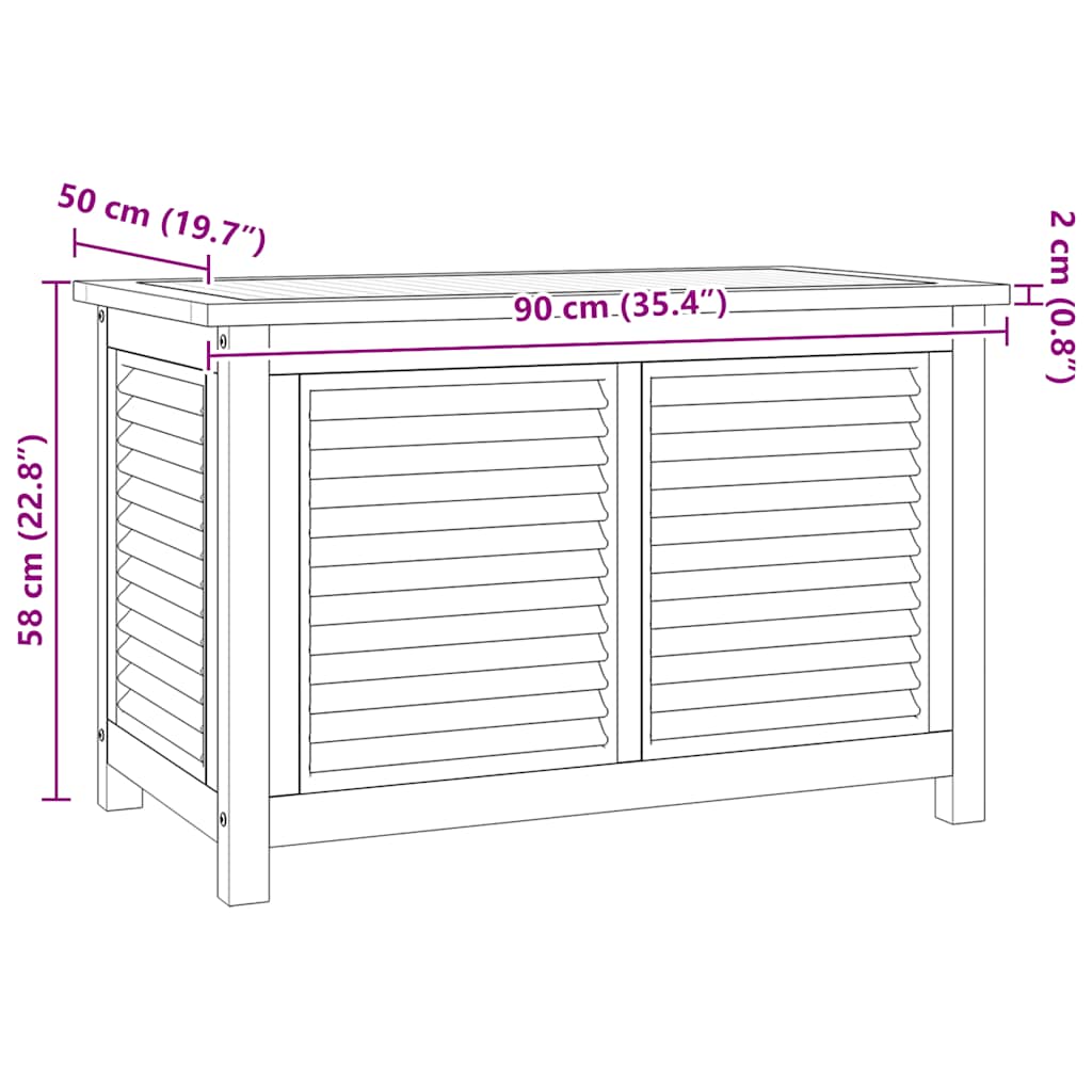Space Saving Garden Storage Box with Bag Indoor Outdoor Use Home Comfort 