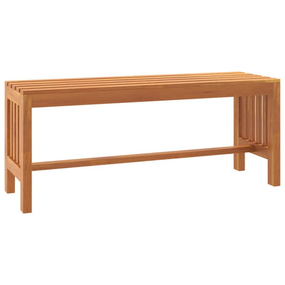 Nature's Retreat: Solid Wood Eucalyptus Garden Bench - 110×35×45cm