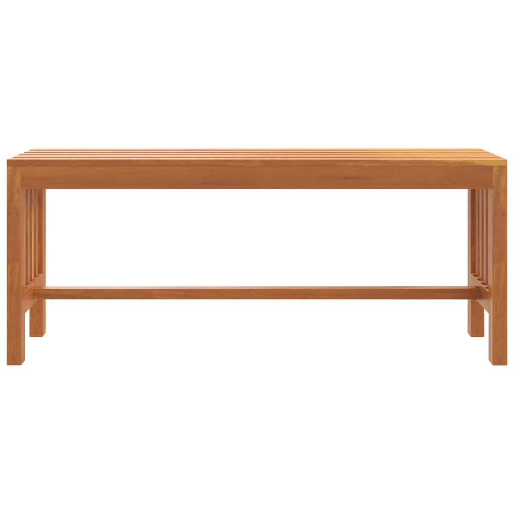 Nature's Retreat: Solid Wood Eucalyptus Garden Bench - 110×35×45cm