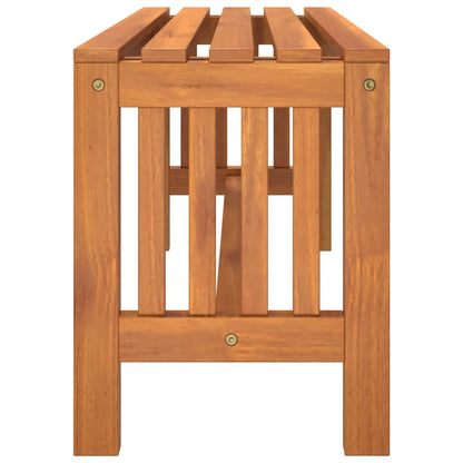 Nature's Retreat: Solid Wood Eucalyptus Garden Bench - 110×35×45cm