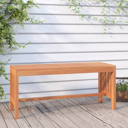 Nature's Retreat: Solid Wood Eucalyptus Garden Bench - 110×35×45cm