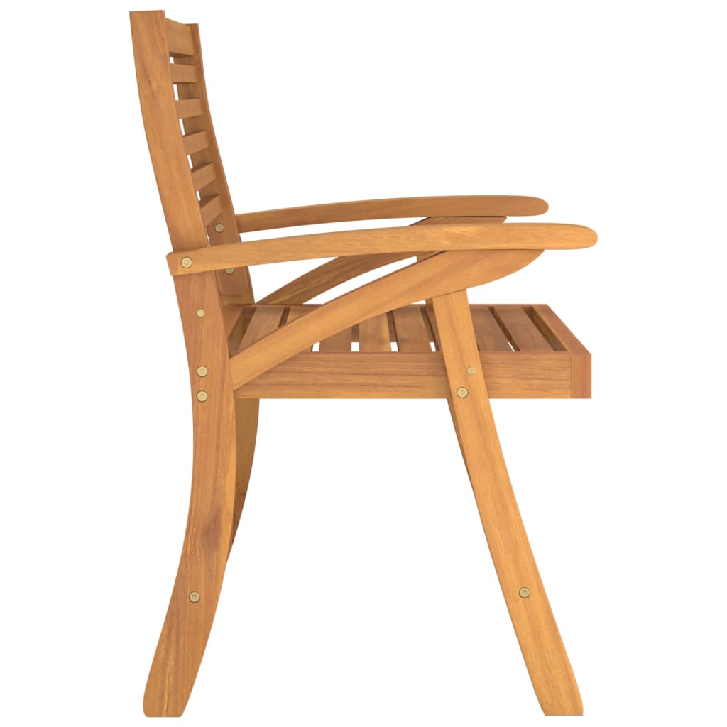 Natural Elegance: 2/3-Piece Solid Wood Acacia Garden Chairs