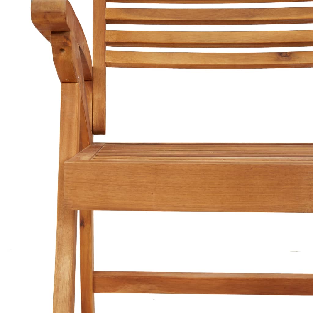 Natural Elegance: 2/3-Piece Solid Wood Acacia Garden Chairs