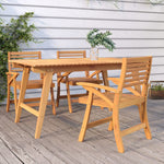 Natural Elegance: 2/3-Piece Solid Wood Acacia Garden Chairs