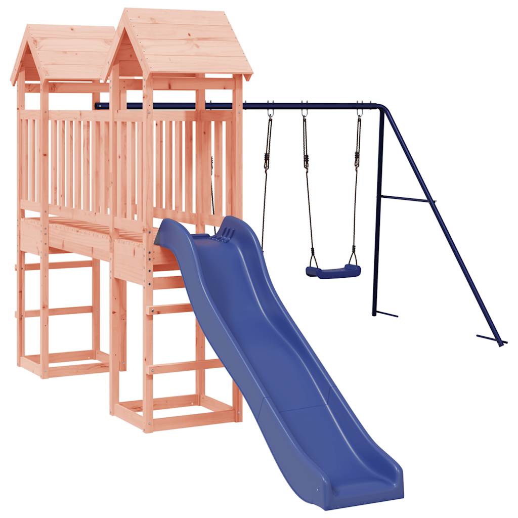 Woodland Adventure: Deluxe Playhouse with Slide and Swings