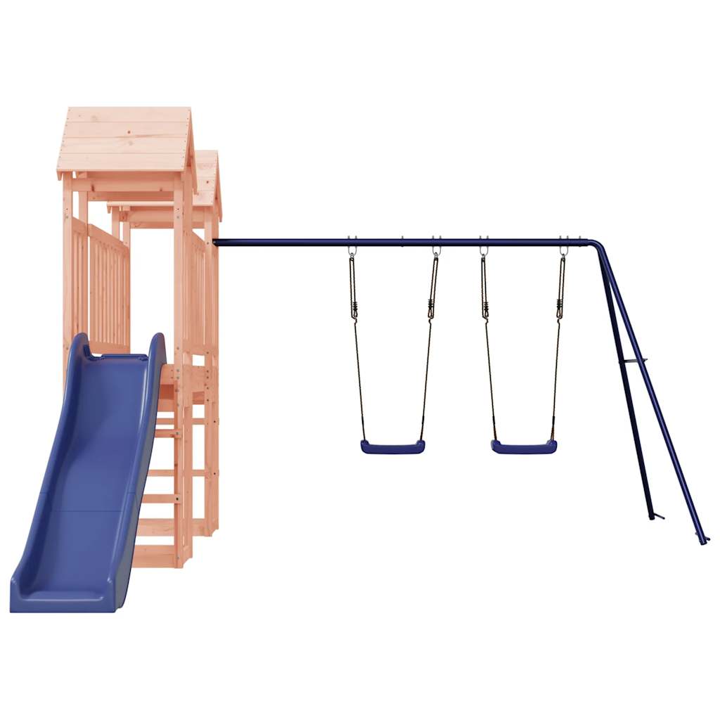 Woodland Adventure: Deluxe Playhouse with Slide and Swings