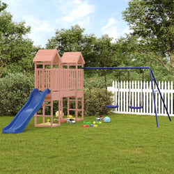 Woodland Adventure: Deluxe Playhouse with Slide and Swings