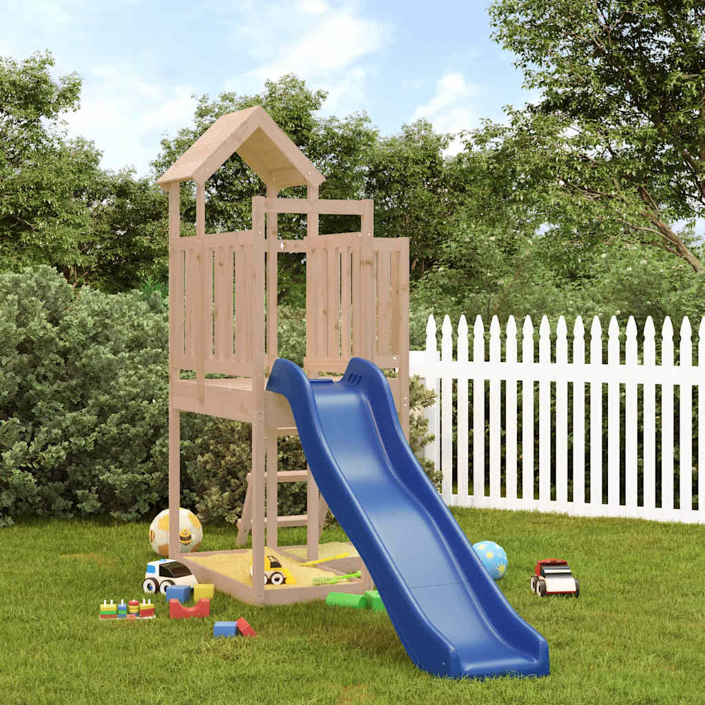 Slide 'n' Hide: A Rustic Pine Playhouse Adventure