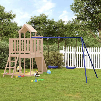 Nature's Adventure: Climbing Wall Swings Playhouse