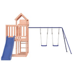 Woodland Excursion: Slide Swings Playhouse in Solid Douglas Wood