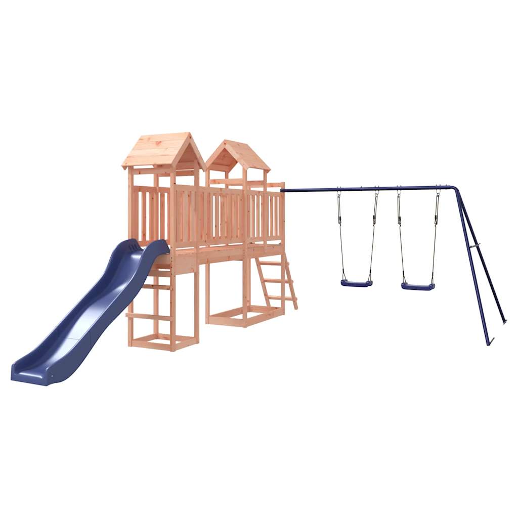 Woodland Adventures: Deluxe Playhouse with Slide and Swings