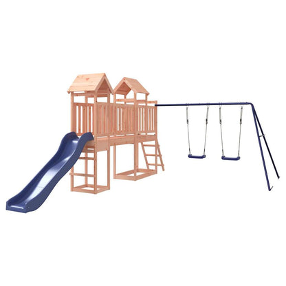 Woodland Adventures: Deluxe Playhouse with Slide and Swings