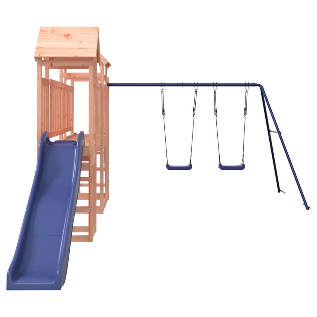 Woodland Adventures: Deluxe Playhouse with Slide and Swings
