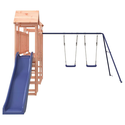 Woodland Adventures: Deluxe Playhouse with Slide and Swings