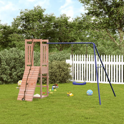 Woodland Adventure: Climbing Wall Swing Playhouse