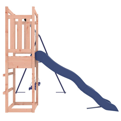 Whimsical Woodland Retreat: Playhouse, Slide, and Swings Combo