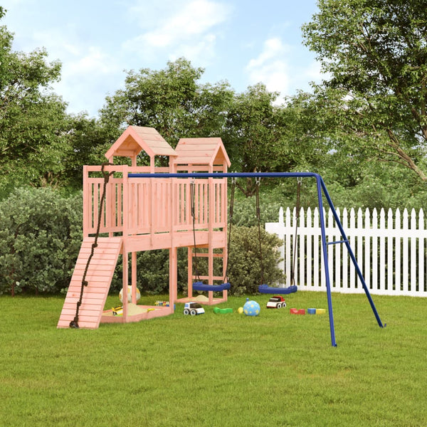  Adventure Climbing Wall Swings Playhouse crafted from Solid Douglas Wood