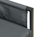 Functional Garden Corner Sofa Anthracite Steel Daily Living Essential Boho
